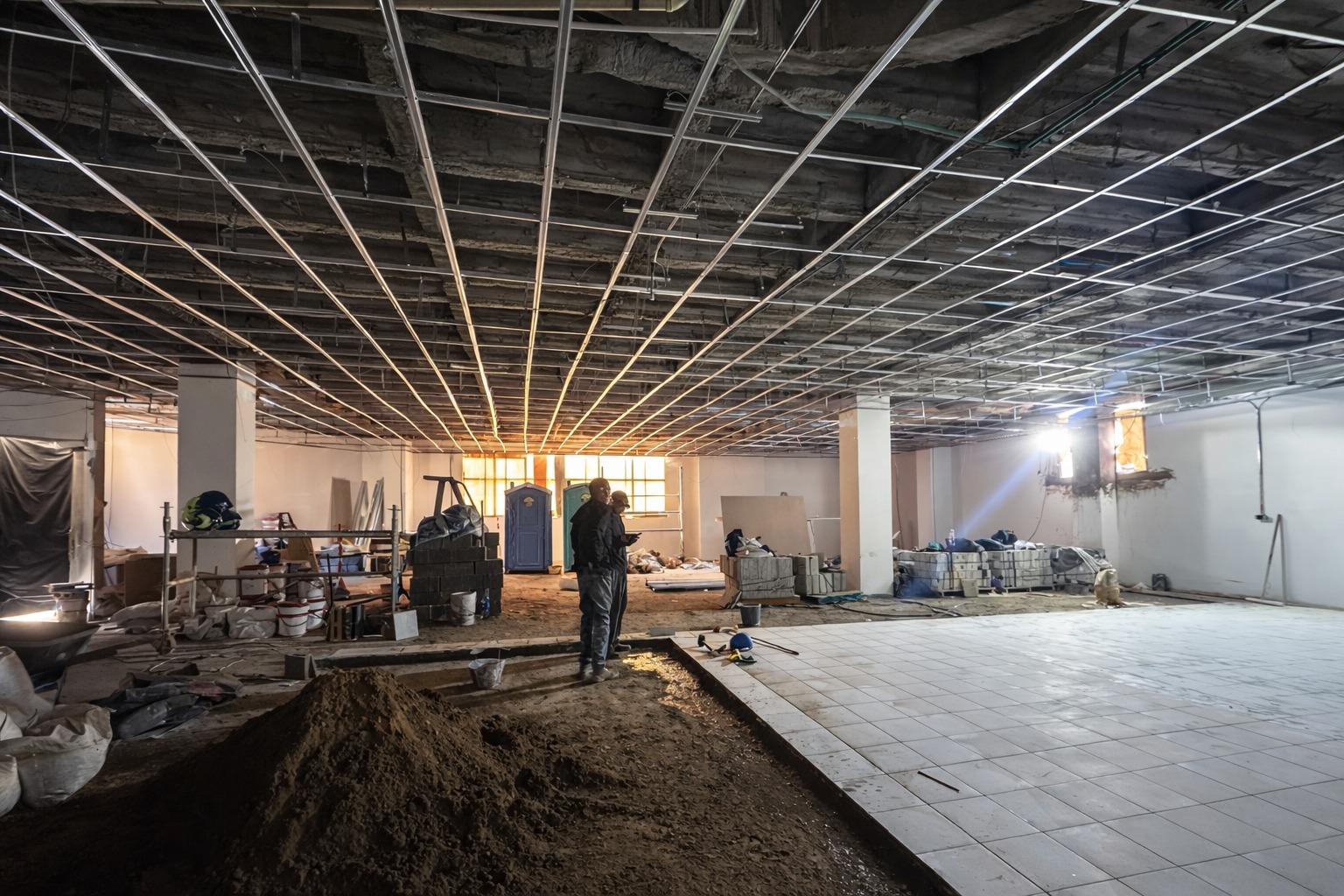 Equipo Noguera S.A.S. en obra de adecuación retail
