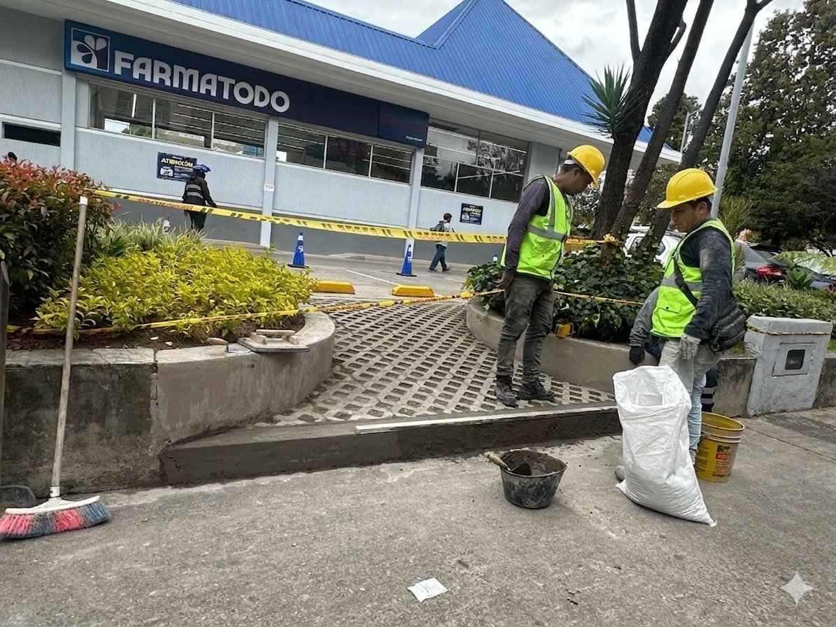 Mantenimiento locativo exterior Farmatodo Navarra Bogotá
